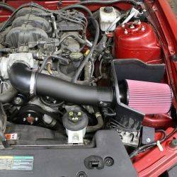 S&B Filters - CAI2-FMV6-0509D | JLT Series 2 Cold Air Intake Kit (2005-09 Mustang V6) Dry Extendable White