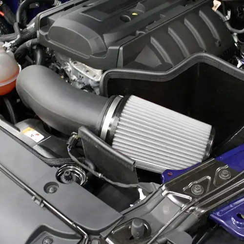 S&B Filters - CAI-FME-15D | S&B Filters JLT Cold Air Intake Kit (2015-2020 Mustang EcoBoost 2.3L) Dry Extendable White