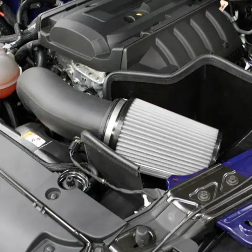 S&B Filters - CAI-FME-15-1D | S&B Filters JLT Cold Air Intake Kit (2021-2023 Mustang EcoBoost 2.3L) Dry Extendable White