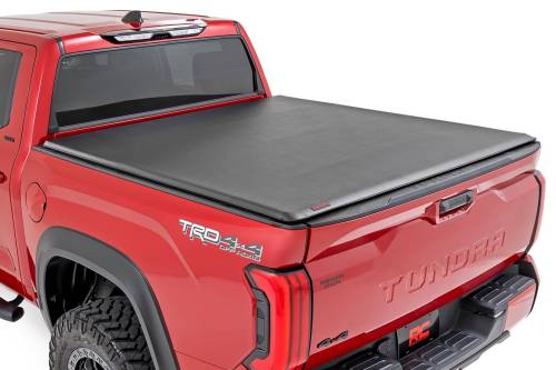 Rough Country - 42619550 | Rough Country Soft Roll Up Bed Cover (2022-2025 Tundra 2WD/4WD | 5'7" Bed)