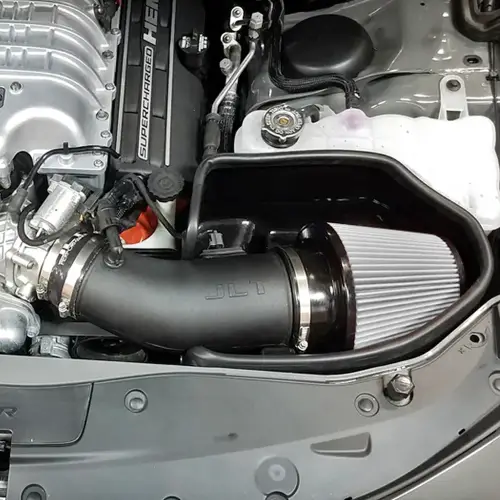 S&B Filters - CAI-HC-15D | S&B Filters JLT Cold Air Intake (15-16 Charger, Challenger | Hellcat) Dry Extendable White