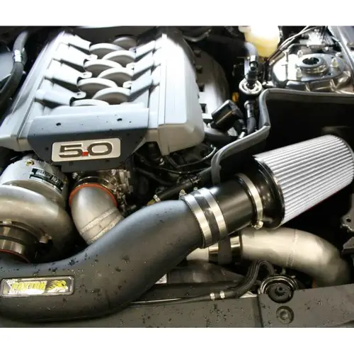 S&B Filters - JLTAB-FMGPV-15D | S&B Filters JLT Blow Through Intake (2015-2020 Mustang GT with Paxton or Vortech Supercharger) Dry Extendable White