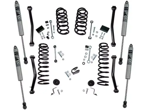 SuperLift - K176F | Superlift 4 Inch Suspension Lift Kit with Constant Rate Coils and Fox 2.0 Shocks (2018-2023 Wrangler JL Unlimited)