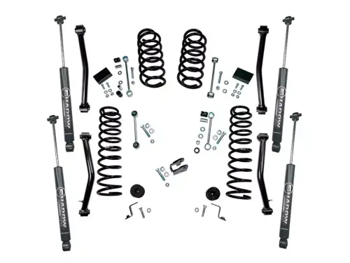 SuperLift - K189 | Superlift 4 Inch Suspension Lift Kit with Constant Rate Coils and Shadow Shocks (2018-2023 Wrangler JL Unlimited)