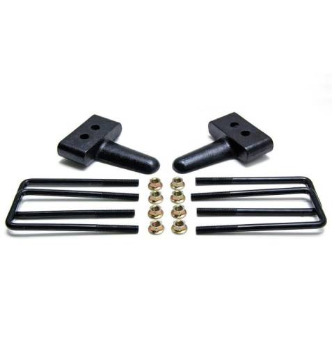 ReadyLIFT Suspensions - 66-2051 | ReadyLIFT 1.5 Inch Rear Block & U Bolt Kit For Ford F-150 2WD | 2004-2020