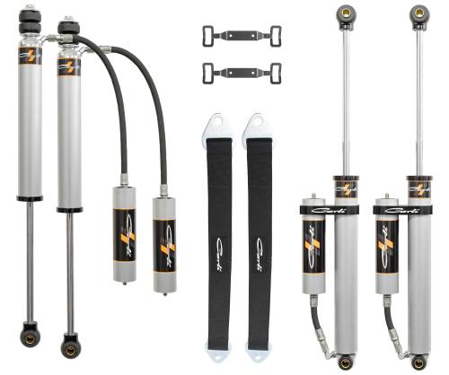 Carli Suspension - CS-D3SPKG-CS20RR-D | Carli Suspension Carli-Spec 2.0 Inch RR 3 Inch Lift Front And Rear Shocks With Reservoir Mounts & Limit Straps For Ram 2500/3500 4WD | 2003-2009 | Diesel