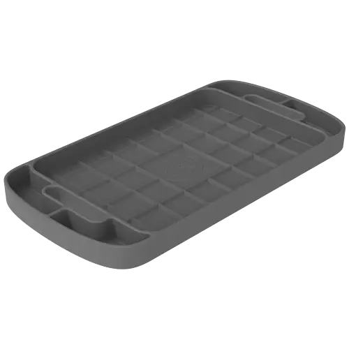 S&B Filters - 80-1004L | S&B Filters Tool Tray Silicone Large Color Charcoal