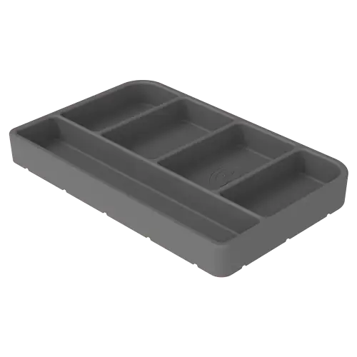 S&B Filters - 80-1004S | S&B Filters Tool Tray Silicone Small Color Charcoal