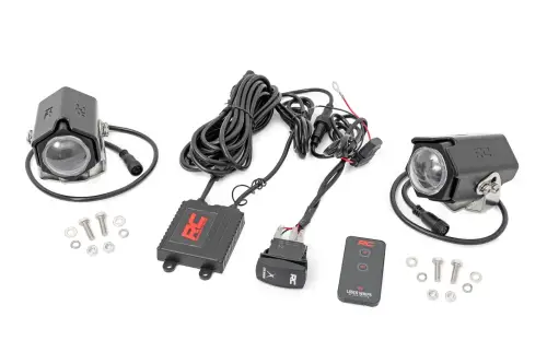 Rough Country - 78870 | Rough Country Laser Whip Light Kit For UTV / ATV | Universal | RGBW