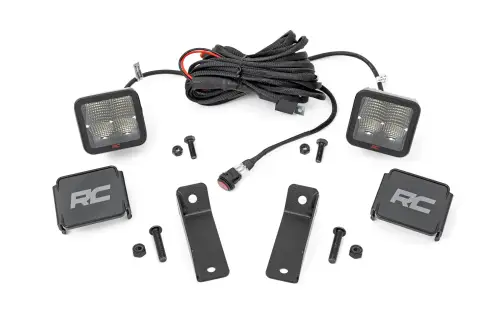 Rough Country - 97084 | Rough Country Rear Roof Mount LED Light Kit For Can-Am Maverick Trail/Spot | 2018-2023 | Spectrum Series