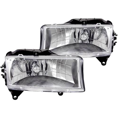 Anzo USA - 111021 | Anzo USA Crystal Headlights Chrome (1997-2004 Dakota, 1998-2003 Durango)