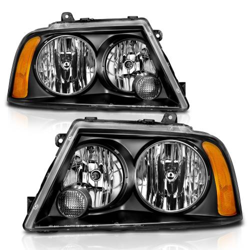 Anzo USA - 111045 | Anzo USA Crystal Headlights Black (2003-2006 Navigator)