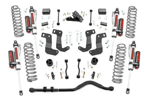 Rough Country - 79550 | Rough Country 3.5 Inch Lift Kit For Jeep Wrangler JL Unlimited 4WD | 2024-2024 | 4 Door | With Control Arm Drop Brackets | Vertex Reservoir Shocks