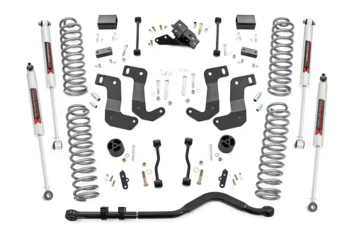 Rough Country - 79840 | Rough Country 3.5 Inch Lift Kit For Jeep Wrangler JL Unlimited 4xe 4WD | 2024-2024 | 4 Door | M1 Monotube Shocks