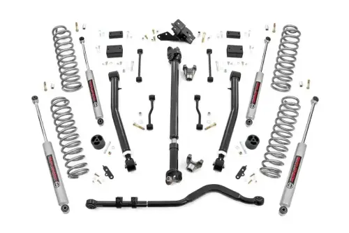 Rough Country - 91630 | Rough Country 3.5 Inch Lift Kit For Jeep Wrangler JL Unlimited 4WD | 2024-2024 | 4 Door, Rubicon | Premium N3 Shocks