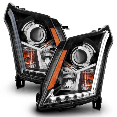 Anzo USA - 111308 | Anzo USA Projector Headlights w/ Plank Style Black (2010-2016 SRX)