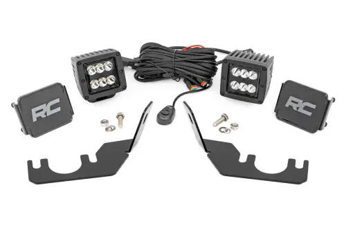 Rough Country - 94006 | Rough Country Rear Cage Mount LED Light Kit For Kawasaki Teryx | 2014-2023 | Black Series With Spot Beam