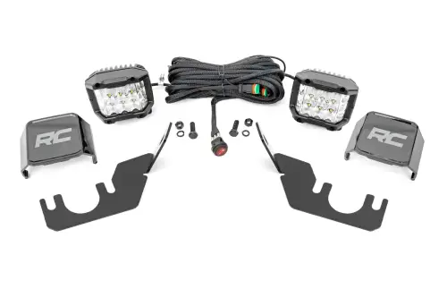 Rough Country - 94008 | Rough Country Rear Cage Mount LED Light Kit For Kawasaki Teryx | 2014-2023 | 3 Inch Osram Wide Angle Series