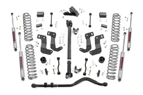 Rough Country - 94430 | Rough Country 3.5 Inch Lift Kit For Jeep Wrangler JL 4WD | 2024-2024 | 2 Door | Premium N3 Shocks