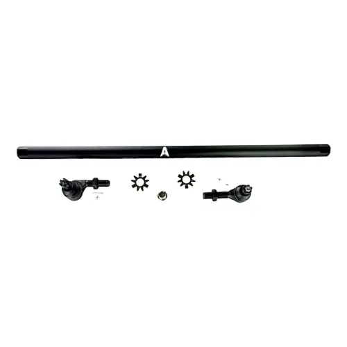 Apex Chassis - KIT153 | Apex Chassis 1 Ton Drag Link Kit For Jeep Wrangler JK | 2007-2018 | Black Aluminum, Yes Flip