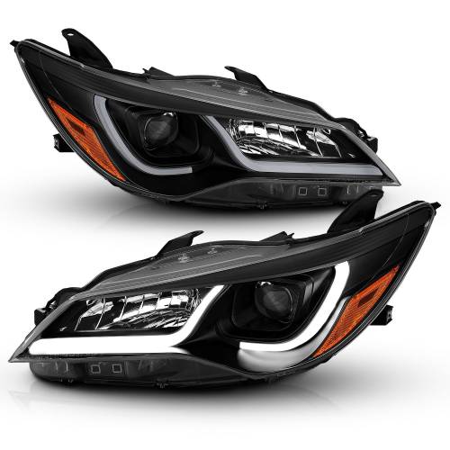 Anzo USA - 121518 | Anzo USA Projector Headlights Plank Style Black (2015-2017 Camry)