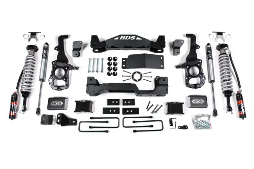 BDS Suspension - BDS1579FPE | BDS Suspension 6 Inch Lift Kit With Fox 2.5 Performance Elite Coil-overs For Ford F-150 4WD | 2021-2024 | Rear 5 Inch Block Kit, Rear Fox 2.0 Performance Series Shock