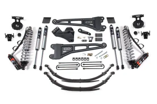 BDS Suspension - BDS1592FPE | BDS Suspension 6 Inch Lift Kit With Radius Arm & Fox 2.5 Performance Elite Coil-over Conversion For Ford F-250/F-350 Super Duty 4WD | 2011-2016 | Diesel | Rear Lift Factory 2 Inch Rear Blocks