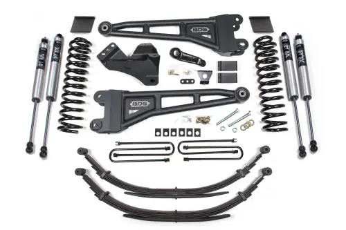 BDS Suspension - BDS1592FS | BDS Suspension 6 Inch Lift Kit With Radius Arm For Ford F-250/F-350 Super Duty 4WD | 2011-2016 | Diesel | Rear Lift Factory 2 Inch Rear Blocks, Fox 2.0 Performance Series Shocks