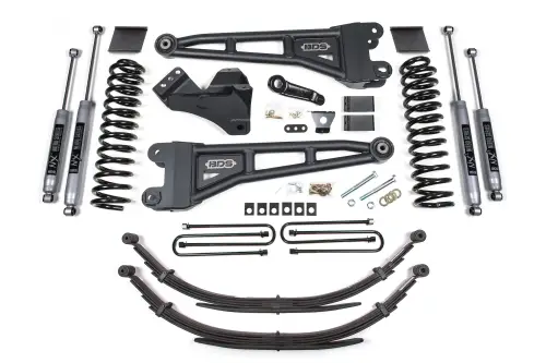 BDS Suspension - BDS1592H | BDS Suspension 6 Inch Lift Kit With Radius Arm For Ford F-250/F-350 Super Duty 4WD | 2011-2016 | Diesel | Rear Lift Factory 2 Inch Rear Blocks, NX2 Nitro Series Shocks