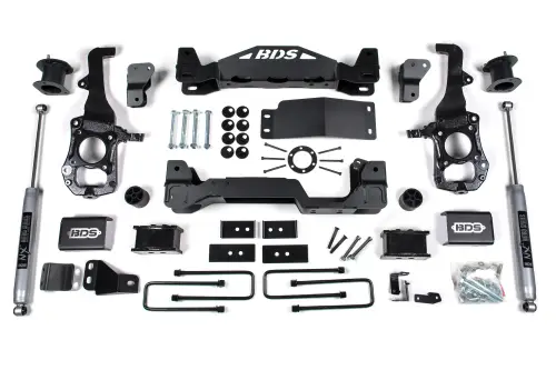 BDS Suspension - BDS1900H | BDS Suspension 6 Inch Lift Kit For Ford F-150 4WD | 2021-2024 | Rear 4 Inch Block Kit, Rear NX2 Nitro Shocks