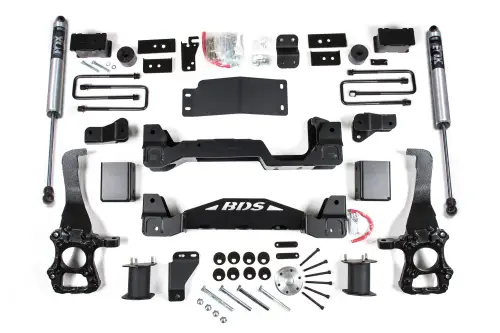 BDS Suspension - BDS1908FS | BDS Suspension 4 Inch Lift Kit For Ford F-150 4WD | 2015-2020 | Rear 3 Inch Block Kit, Rear Fox 2.0 Performance Shocks