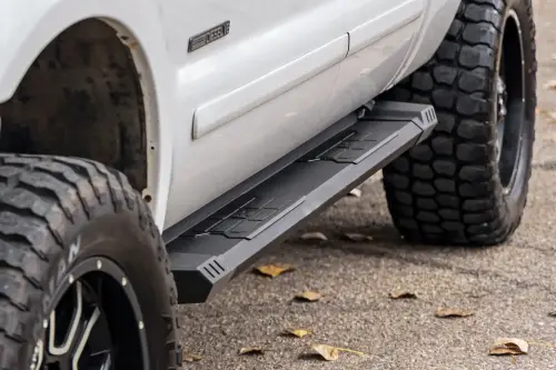 Rough Country - SRB991691A | Rough Country HD2 Aluminum Running Boards (1999-2016 F250, F350 Super Duty 2WD/4WD | Crew Cab)