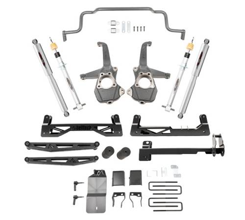 Belltech - 150210TPS | Belltech 6-8 Inch Complete Lift Kit with Trail Performance Struts / Shocks and Front Sway Bar (2019-2023 Silverado, Sierra 1500 2WD/4WD)