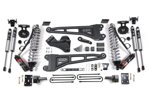 BDS Suspension - BDS1943FPE | BDS Suspension 6 Inch Lift Kit With Radius Arm & Fox 2.5 Performance Elite Coil-over Conversion For Ford F-250/F-350 Super Duty 4WD | 2005-2007 | Diesel | Rear Lift 4 Inch Block Kit Without Overload