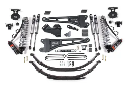 BDS Suspension - BDS1947FPE | BDS Suspension 6 Inch Lift Kit With Radius Arm & Fox 2.5 Performance Elite Coil-over Conversion For Ford F-250/F-350 Super Duty 4WD | 2005-2007 | Diesel | Rear Lift 6 Inch Leaf Springs