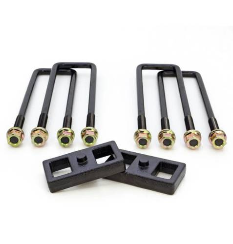 ReadyLIFT Suspensions - 26-30100 | ReadyLift 1 Inch Rear Block & U Bolt Kit (2011-2024Silverado, Sierra 2500 HD, 3500 HD)