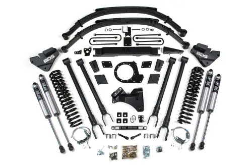 BDS Suspension - BDS1959FS | BDS Suspension 9 Inch Lift Kit With 4 Link For Ford F-250/F-350 Super Duty 4WD | 2020-2022 | Diesel | Fox 2.0 Performance Series Shocks