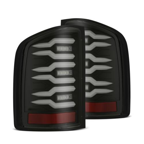 AlphaREX - 620080 | AlphaRex LUXX-Series LED Tail Lights For Chevy Silverado (2007-2013) | Black