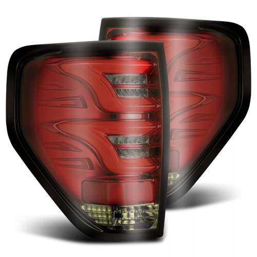 AlphaREX - 650020 | AlphaRex PRO-Series LED Tail Lights For Ford F-150 (2009-2014) | Red Smoke