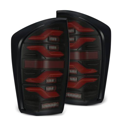 AlphaREX - 680000 | AlphaRex LUXX-Series LED Tail Lights For Toyota Tacoma (2016-2023) | Black-Red