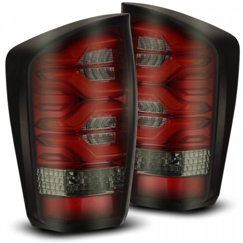 AlphaREX - 680020 | AlphaRex PRO-Series LED Tail Lights For Toyota Tacoma (2016-2023) | Red Smoke