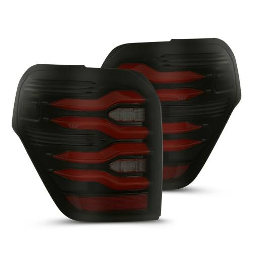 AlphaREX - 690050 | AlphaRex LUXX-Series LED Tail Lights For Toyota 4Runner (2010-2023) | Black-Red