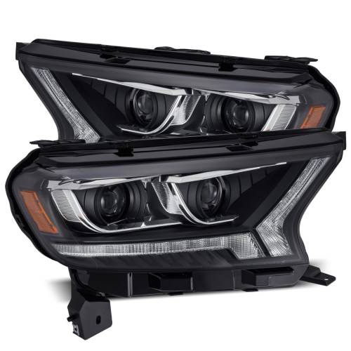 AlphaREX - 880120 | AlphaRex PRO-Series Halogen Projector Headlights For 19-22 Ford Ranger (2019-2021) | Black