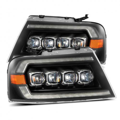 AlphaREX - 880128 | AlphaRex NOVA-Series LED Projector Headlights For Ford F150 (2004-2008) / Lincoln Mark LT (2006-2008) | Black