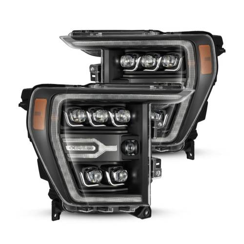 AlphaREX - 880137 | AlphaRex NOVA-Series LED Projector Headlights For Ford F150 (2021-2023) / Ford F150 Raptor (2021-2023) | Black