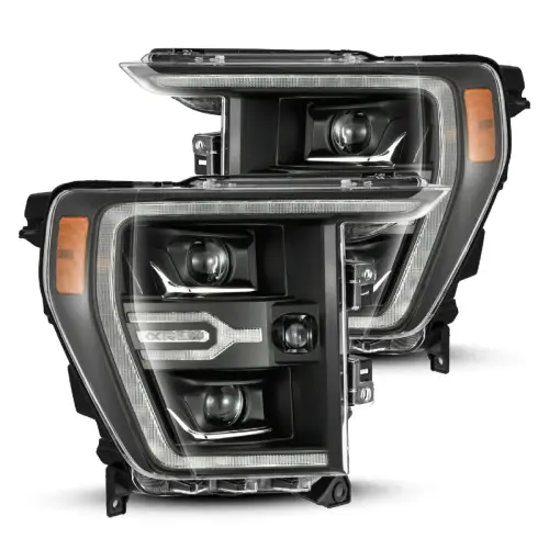 AlphaREX - 880139 | AlphaRex LUXX-Series LED Projector Headlights For Ford F150 (2021-2023) / Ford F150 Raptor (2021-2023) | Black