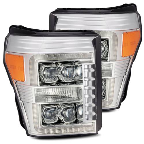 AlphaREX - 880148 | AlphaRex NOVA-Series LED Projector Headlights For Ford F-250 / F-350 / F-450 / F-550 Super Duty (2011-2016) | Chrome