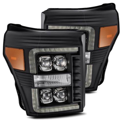 AlphaREX - 880149 | AlphaRex NOVA-Series LED Projector Headlights For Ford F-250 / F-350 / F-450 / F-550 Super Duty (2011-2016) | Black