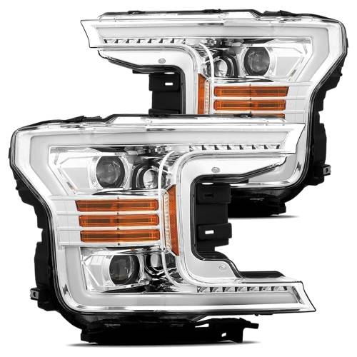 AlphaREX - 880175 | AlphaRex LUXX-Series LED Projector Headlights For Ford F-150 (2018-2020) | Chrome