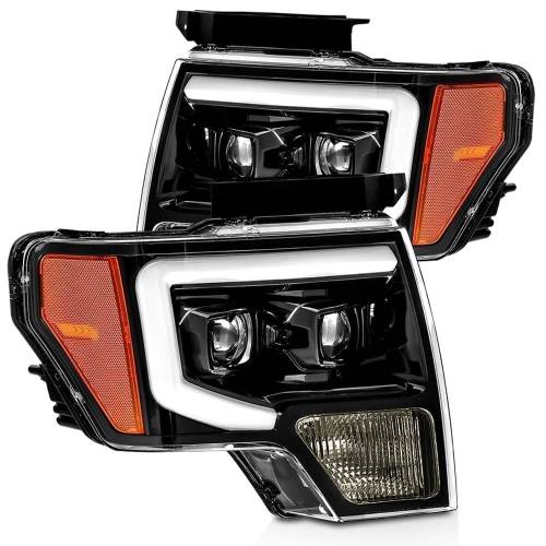 AlphaREX - 880177 | AlphaRex LUXX-Series LED Projector Headlights For Ford F-150 (2009-2014) | Jet Black